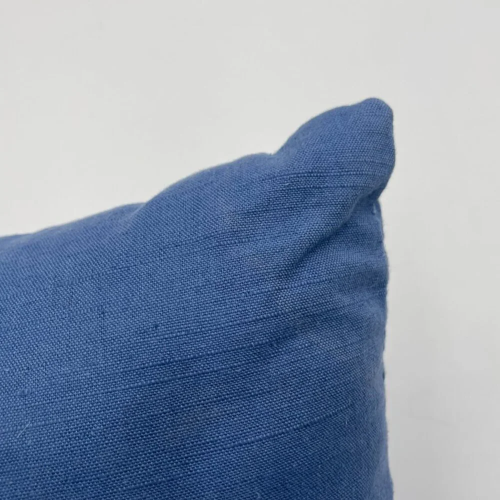 Decorative Cushion Embroidered Pillow Blue White Pattern Home Decor‎ Living Room